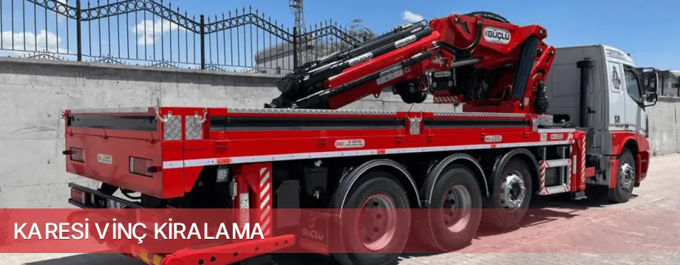 Karesi İlçemi Vinç Kiralama